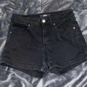 Black Aeropostale jean shorts , size 4 high rise